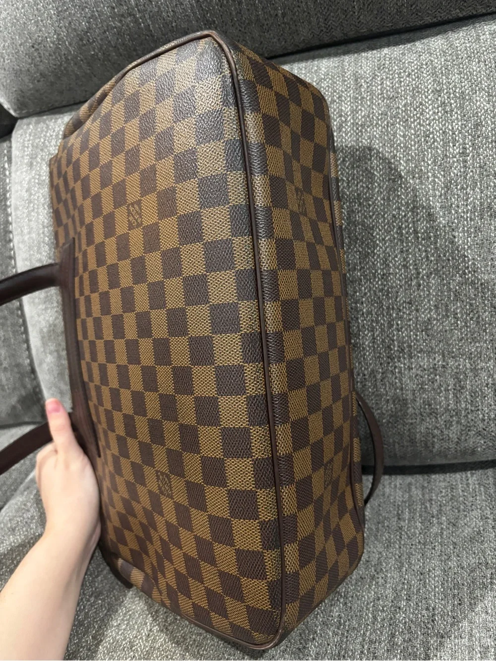 Louis Vuitton Damier Ebene Parioli PM Shoulder Tote Bag Authentic